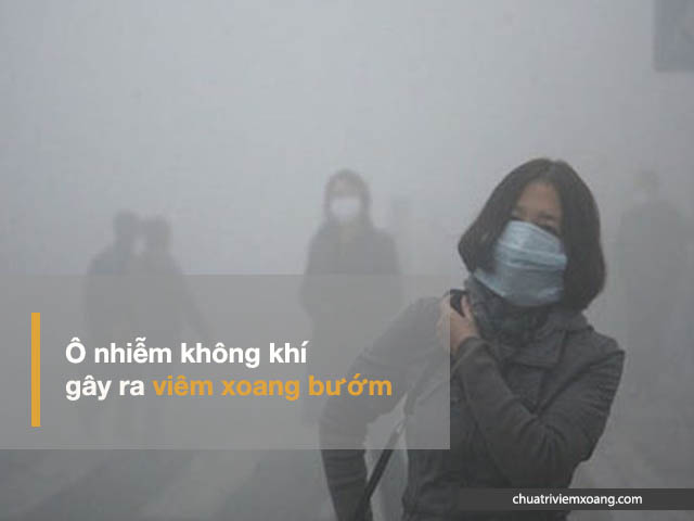 viêm xoang do khộng khí ô nhiễm