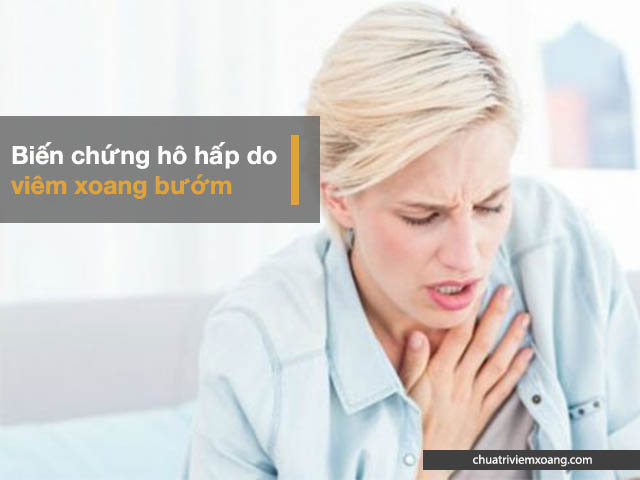 biến chứng hô hấp của viêm xoang bướm