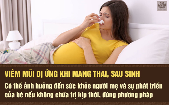 Biến chứng của viêm mũi khi mang thai, sau sinh